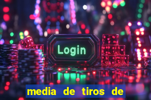 media de tiros de meta por jogo